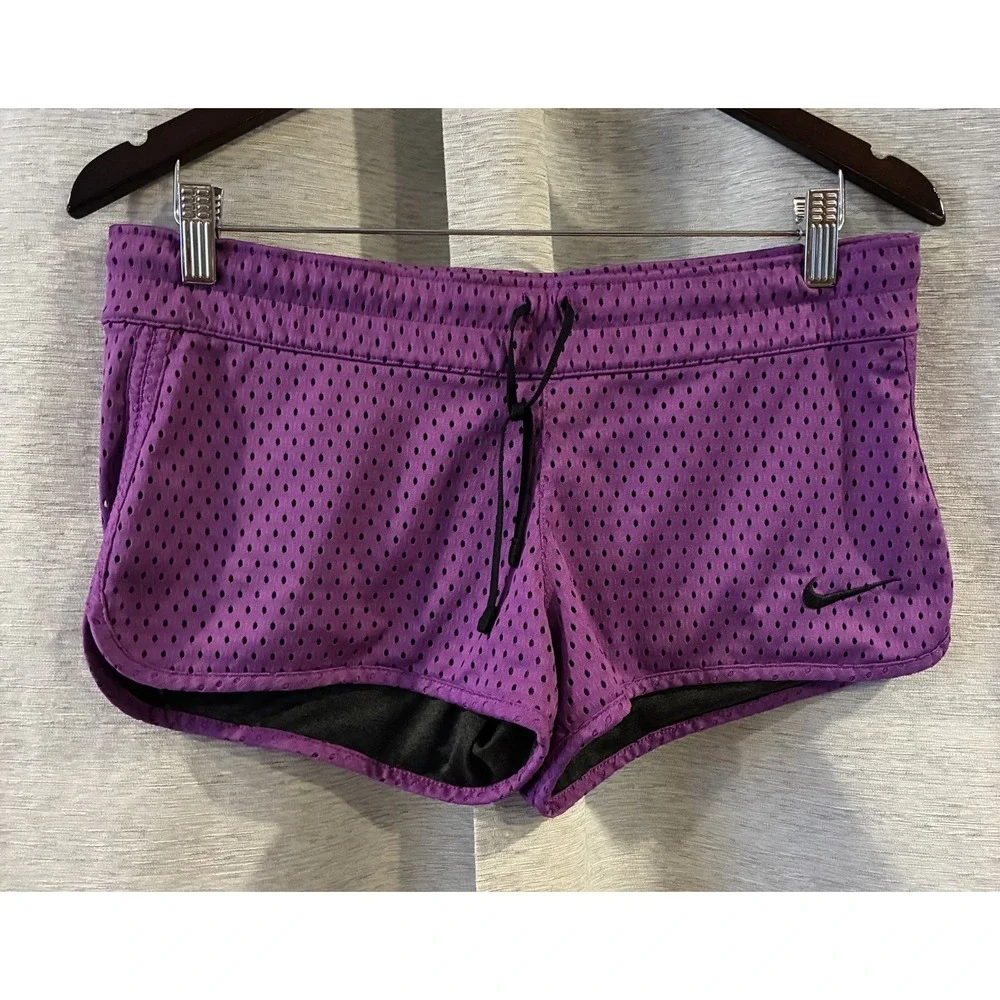 Nike 2000s Y2K Purple Athletic Shorts Size Medium Activewear